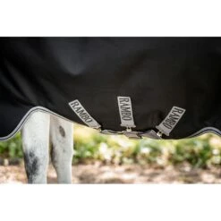 Rambo Wug Turnout 400g - Black/Thunderstorm Grey/Silver -Tack Of The Day Store 886611 800 800