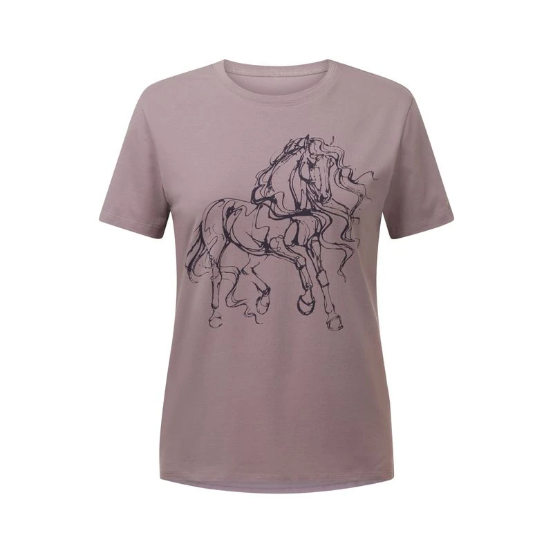 EQL Women's Horse Dance Tee - Rosedust 1 EQL Women's Horse Dance Tee - Rosedust