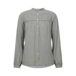 EQL Women's Hollyhocks & Horseshoes Blouse - Celadon