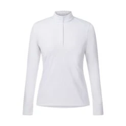 Kerrits Women's Affinity Pro Long Sleeve Show Shirt - White/Mixed Bits