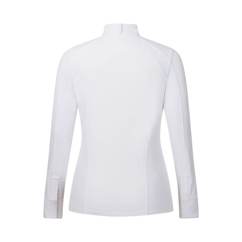 Kerrits Women's Affinity Pro Long Sleeve Show Shirt - White/Mixed Bits 2 Kerrits Women's Affinity Pro Long Sleeve Show Shirt - White/Mixed Bits - Image 2
