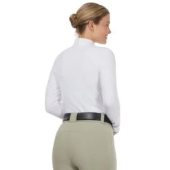 Kerrits Women's Affinity Pro Long Sleeve Show Shirt - White/Mixed Bits 10 Kerrits Women's Affinity Pro Long Sleeve Show Shirt - White/Mixed Bits -Tack Of The Day Store 889682 800 800