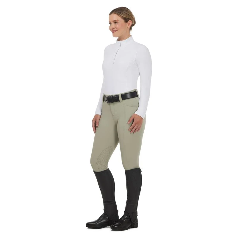 Kerrits Women's Affinity Pro Long Sleeve Show Shirt - White/Mixed Bits 6 Kerrits Women's Affinity Pro Long Sleeve Show Shirt - White/Mixed Bits - Image 6