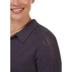 EQL Women's Bit Of Breeze Sweater Knit Polo - Abyss -Tack Of The Day Store 891086 800 800