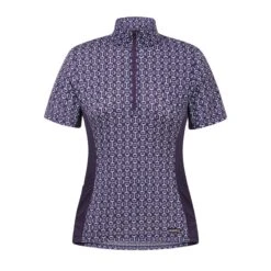 Kerrits Women's Breeze Ice Fil Short Sleeve Shirt - Grapevine/Bit Of Color