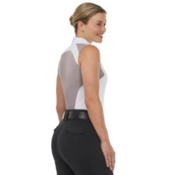 Kerrits Women's Affinity Pro Sleeveless Show Shirt - Rosedust/Rose Floral -Tack Of The Day Store 891705 800 800