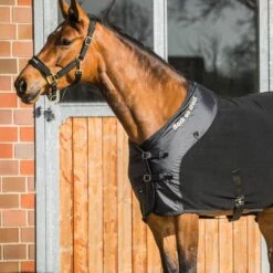 Back On Track Supreme Fleece Blanket W/D-Rings - Black -Tack Of The Day Store 895266 800 800