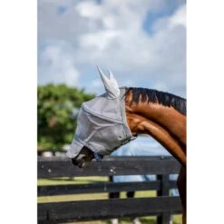 Rambo Fly Mask Plus - Silver/Titanium Grey/Silver