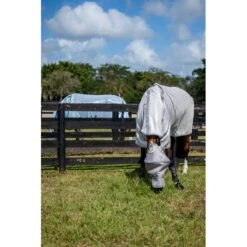 Rambo Fly Mask Plus - Silver/Titanium Grey/Silver -Tack Of The Day Store 900649 800 800