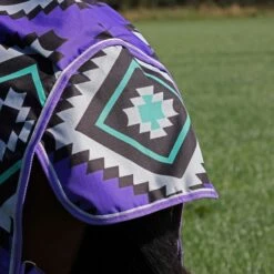 Shires Tempest Original Lite Turnout - Purple Aztec -Tack Of The Day Store 903319 800 800