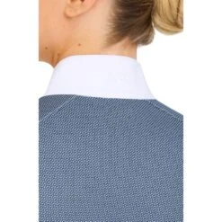 RJ Classics Women's Liv Long Sleeve Show Shirt - Blue Petal Dots 11 RJ Classics Women's Liv Long Sleeve Show Shirt - Blue Petal Dots -Tack Of The Day Store 906143 800 800
