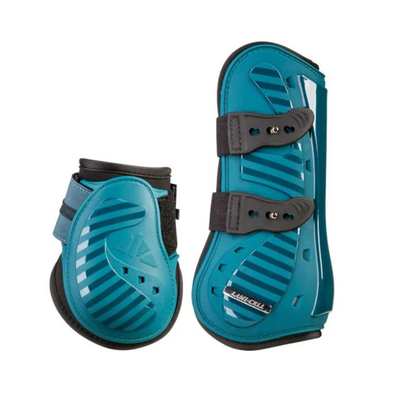 Lami-Cell Aurora Tendon And Fetlock Boot Set - Dark Teal 1 Lami-Cell Aurora Tendon And Fetlock Boot Set - Dark Teal