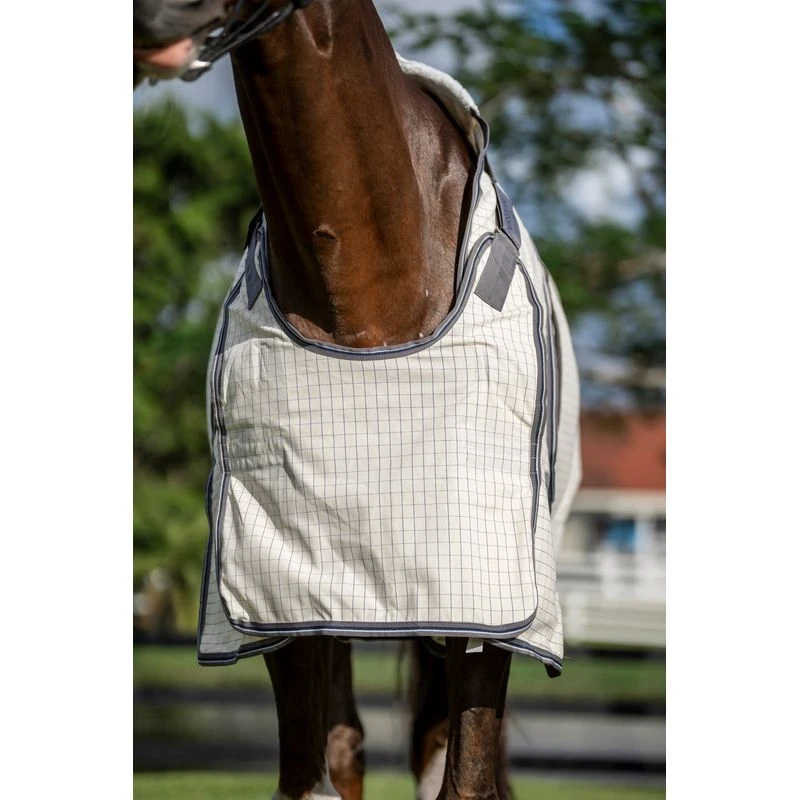 Rambo Optimo Supreme Summer Sheet - Navy Check/Thunderstorm Grey/Silver 5 Rambo Optimo Supreme Summer Sheet - Navy Check/Thunderstorm Grey/Silver - Image 5