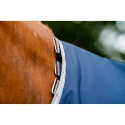 Amigo 1200D Turnout 50g - Navy/Titanium Grey/Silver -Tack Of The Day Store 909567 800 800