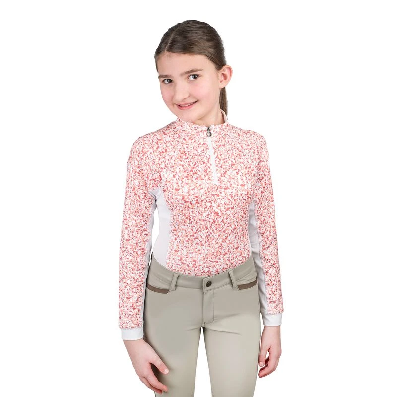 Ovation Kids' 1/4 Zip Long Sleeve Printed Sun Shirt - Sun Kissed Print 1 Ovation Kids' 1/4 Zip Long Sleeve Printed Sun Shirt - Sun Kissed Print