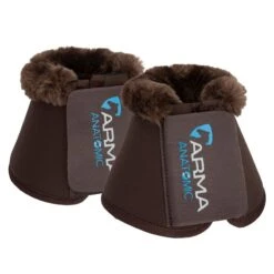 Shires ARMA SupaFleece Neoprene Over Reach Boots - Brown