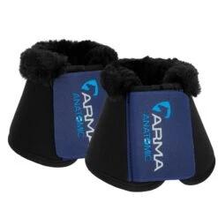 Shires ARMA SupaFleece Neoprene Over Reach Boots - Navy