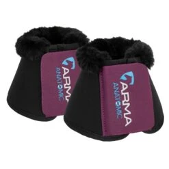 Shires ARMA SupaFleece Neoprene Over Reach Boots - Plum