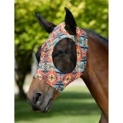 Weatherbeeta Stretch Bug Eye Saver W/Ears - Western Sunset Print