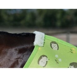 Saxon Mesh W/Gusset Belly Wrap Standard Neck - Hedgehogs & Flowers Print -Tack Of The Day Store 923520 800 800