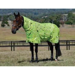 Saxon Mesh W/Gusset Belly Wrap Combo Neck - Hedgehogs & Flowers Print