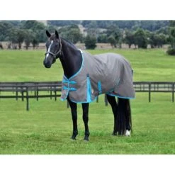 Weatherbeeta Comfitec Classic Standard Neck Lite - Grey/Bright Blue/White