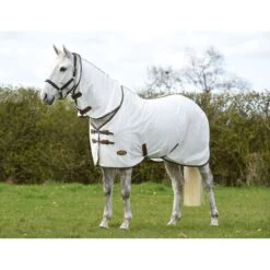 Weatherbeeta Comitec Tyro Mesh Combo Neck - White/Green/Burnt Orange