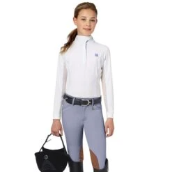 Romfh Kids' Sarafina Knee Patch Breech - Mist Grey