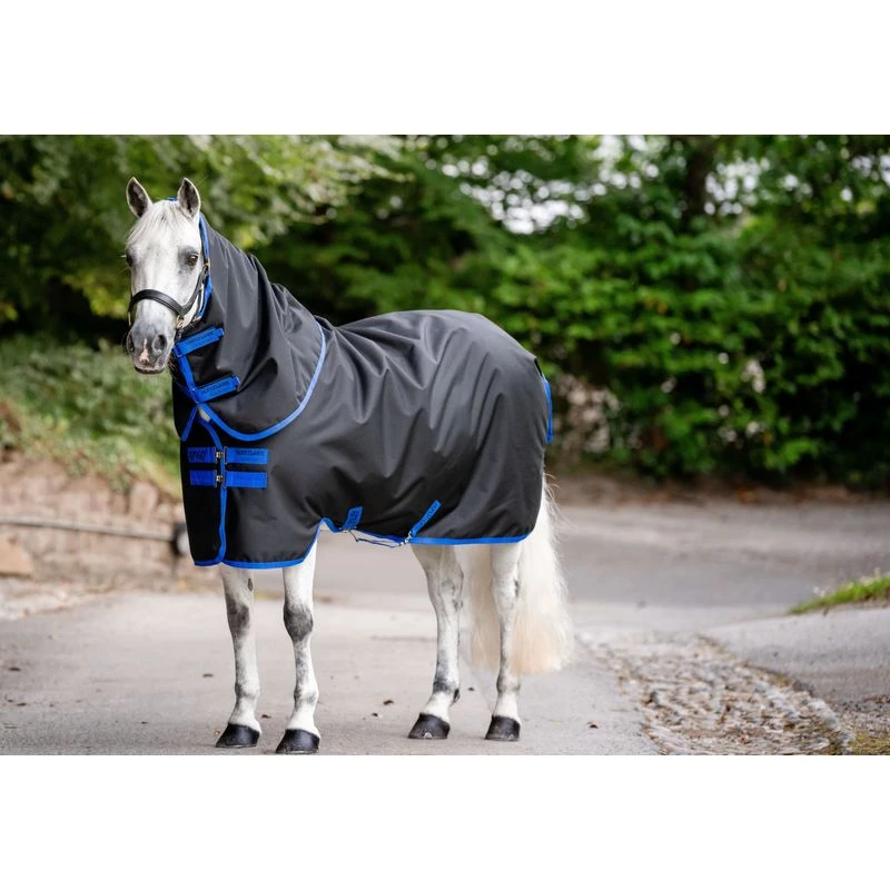 Amigo Ripstop 900D Plus Pony Turnout 100g - Black/Classic Blue 1 Amigo Ripstop 900D Plus Pony Turnout 100g - Black/Classic Blue