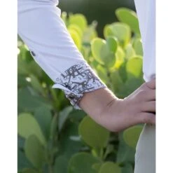 Tredstep Women's Solo Milan Long Sleeve Competition Shirt - Silver -Tack Of The Day Store 930729 800 800