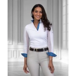 Tredstep Women's Solo Milan Long Sleeve Competition Shirt - Admiral