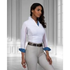 Tredstep Women's Solo Milan Long Sleeve Competition Shirt - Admiral -Tack Of The Day Store 930803 800 800