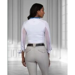 Tredstep Women's Solo Milan Long Sleeve Competition Shirt - Admiral -Tack Of The Day Store 930804 800 800