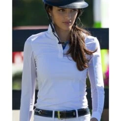 Tredstep Women's Solo Milan Long Sleeve Competition Shirt - Admiral -Tack Of The Day Store 930806 800 800