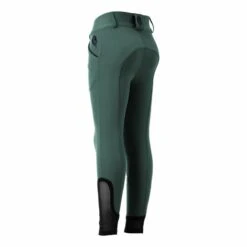 Equinavia Kids' Greta Summer Knee Patch Breeches - Midnight Green/Navy -Tack Of The Day Store 932293 800 800