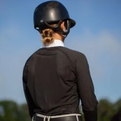 Equinavia Women's Sara Perforated Long Sleeved Show Shirt - Black 8 Equinavia Women's Sara Perforated Long Sleeved Show Shirt - Black -Tack Of The Day Store 933441 800 800