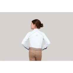 Chestnut Bay Kids' SkyCool Liberty Long Sleeve Show Shirt - White -Tack Of The Day Store 933716 800 800