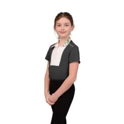 Chestnut Bay Kids' SkyCool Liberty Sport Short Sleeve Show Shirt - Raven