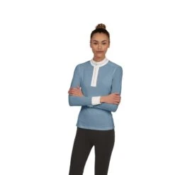 Chestnut Bay Women's SkyCool Long Sleeve Show Shirt - Skyblue