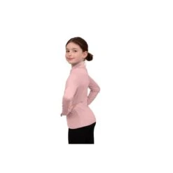 Chestnut Bay Kids' Performance Rider SkyCool Long Sleeve Shirt - Blush(2023) -Tack Of The Day Store 934992 800 800