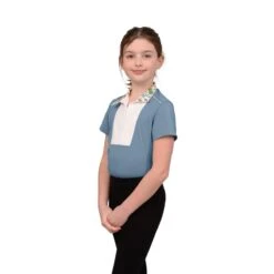 Chestnut Bay Kids' SkyCool Liberty Sport Short Sleeve Show Shirt - Skyblue(2023)