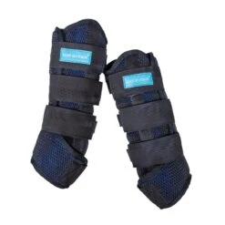 Back On Track Cool On Track Quick Wraps Pair - Black/Blue