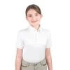 Ovation Kids' Classic Short Sleeve Polo Show Shirt - White