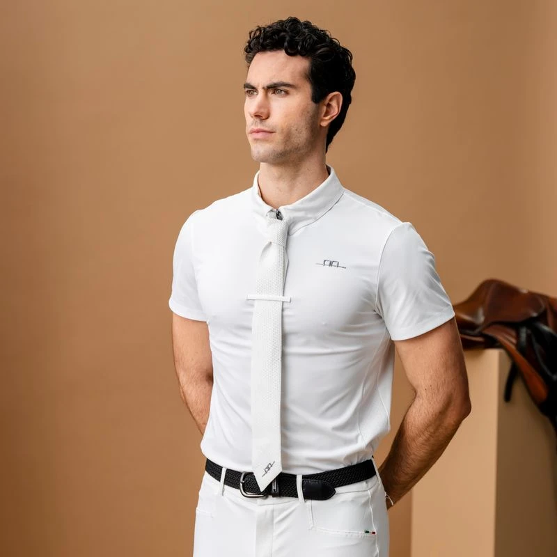 Alessandro Albanese Men's Gabrio Competition Shirt - White 1 Alessandro Albanese Men's Gabrio Competition Shirt - White