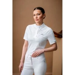 Alessandro Albanese Women's Elena Short Sleeve Show Shirt - White