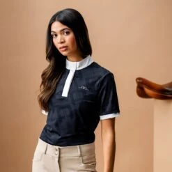 Alessandro Albanese Women's Alcina Short Sleeve Show Shirt - Charcoal