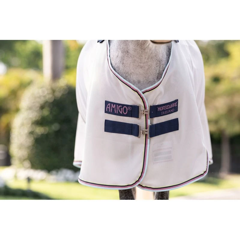 Amigo Pony Bug Rug - Silver/Lime/Navy/Pink/Blue 2 Amigo Pony Bug Rug - Silver/Lime/Navy/Pink/Blue - Image 2