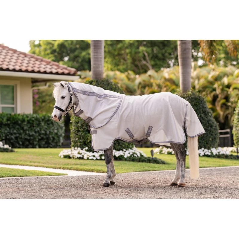 Amigo Pony Bug Rug Plus - Silver/Titanium Grey/Silver 1 Amigo Pony Bug Rug Plus - Silver/Titanium Grey/Silver