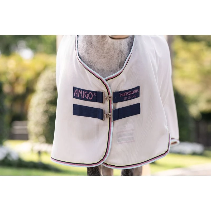 Amigo Pony Bug Rug Plus - Silver/Lime/Navy/Pink/Blue 3 Amigo Pony Bug Rug Plus - Silver/Lime/Navy/Pink/Blue - Image 3