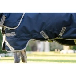 Amigo 1200D Plus Pony Turnout 0g - Navy/Titanium Grey/Silver -Tack Of The Day Store 943520 800 800